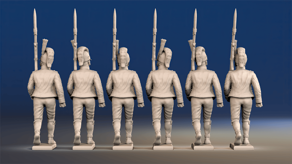 Napoleonic Spanish Cazadores Light Infantry - March Attack, Sandals