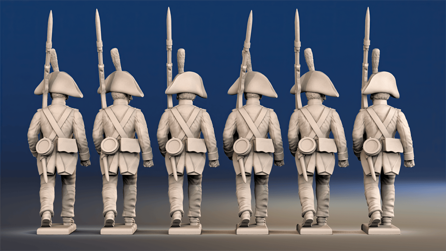 Napoleonic Spanish Regular Infantry - March Attack