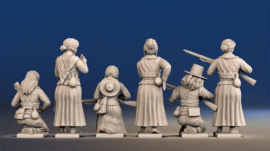 Peninsular War Spanish Guerrilla Women - Loading Weapons