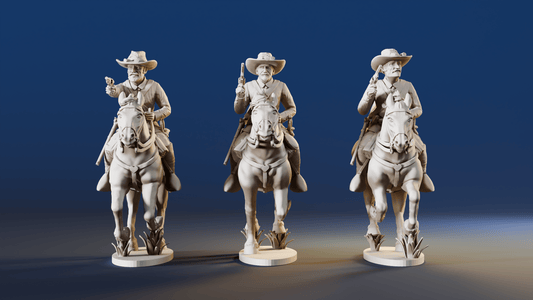 American Civil War Union cavalry galloping in sack coats with pistols rear view
