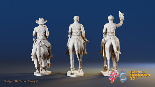 USA Hooker Grant Sherman miniature figures rear view