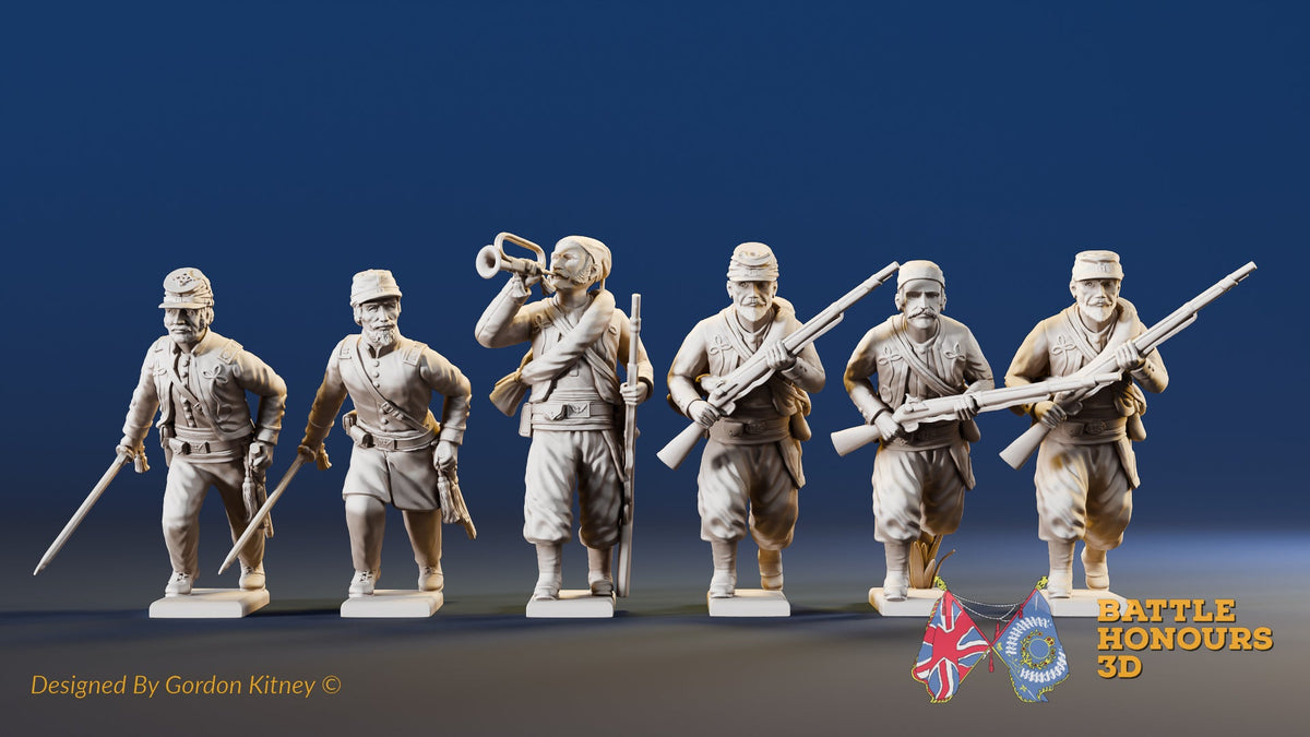 Union infantry skirmish forage cap command figures