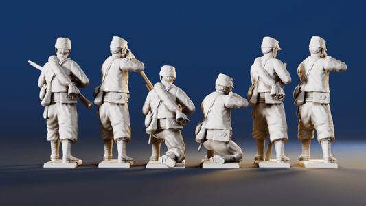 Union skirmishing Zouaves variant 2 rear view