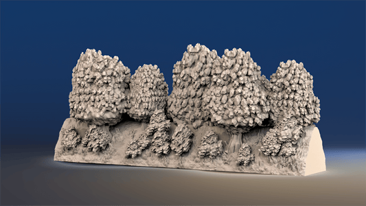 WW2 Normandy thick bush straight bocage terrain alternate render