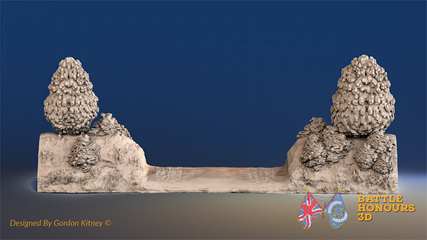 Hedgerow Breakthrough Terrain Set – Thin Bush (Bocage, Normandy) (WW2)