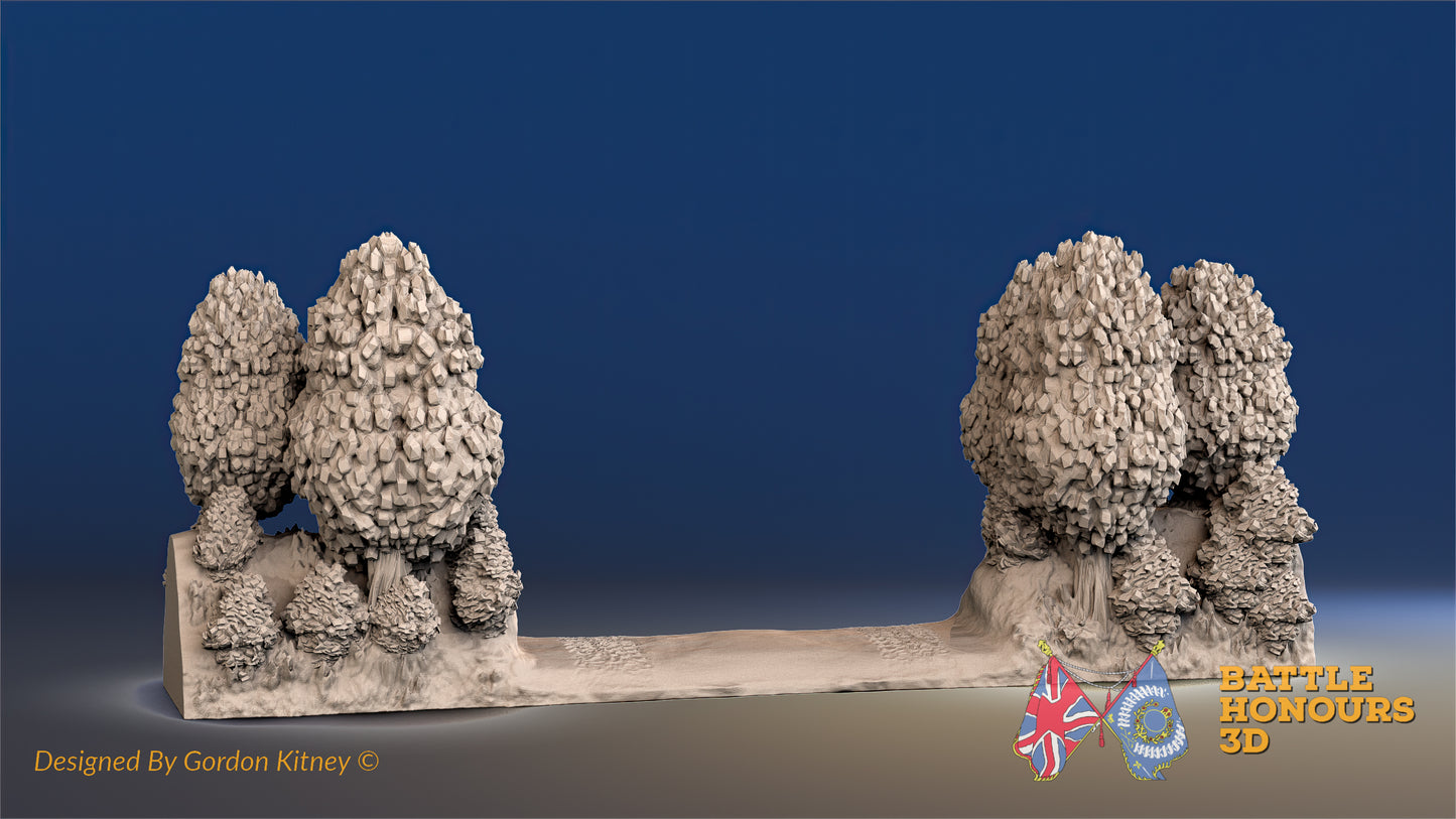 Hedgerow Breakthrough Terrain Set – Thick Bush (Bocage, Normandy) (WW2)