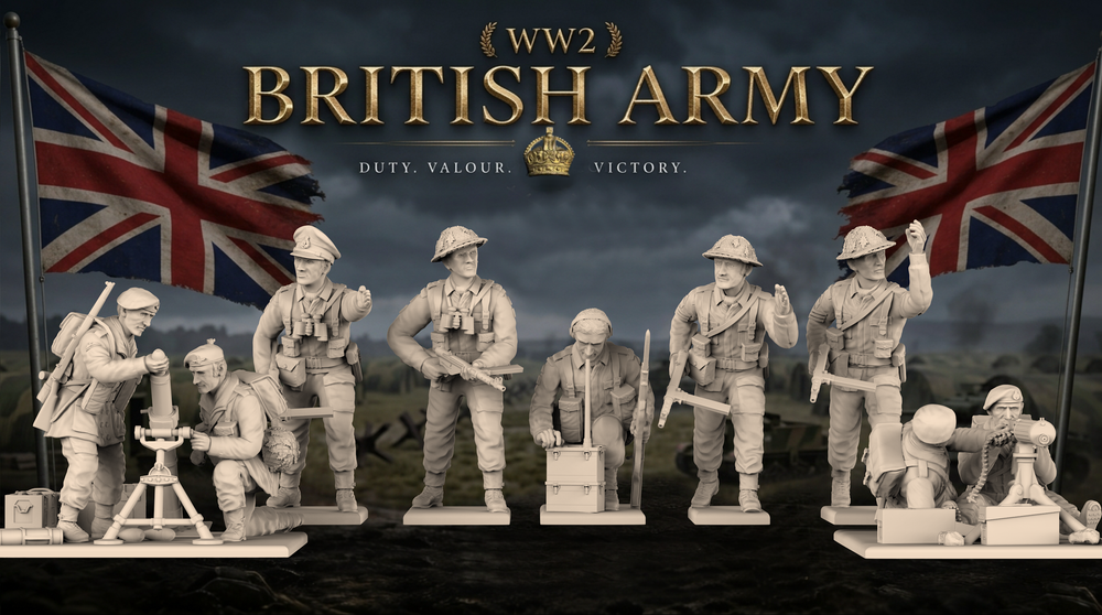 WW2 British miniatures