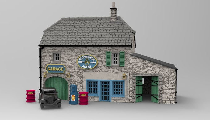 Normandy Garage Terrain (WW2)
