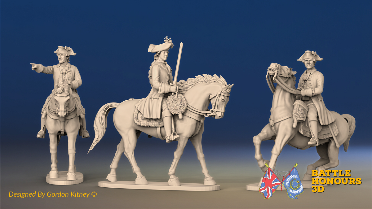 Seven Years’ War Russian Mounted Command - Riding Dress, front view. Supplied unpainted.