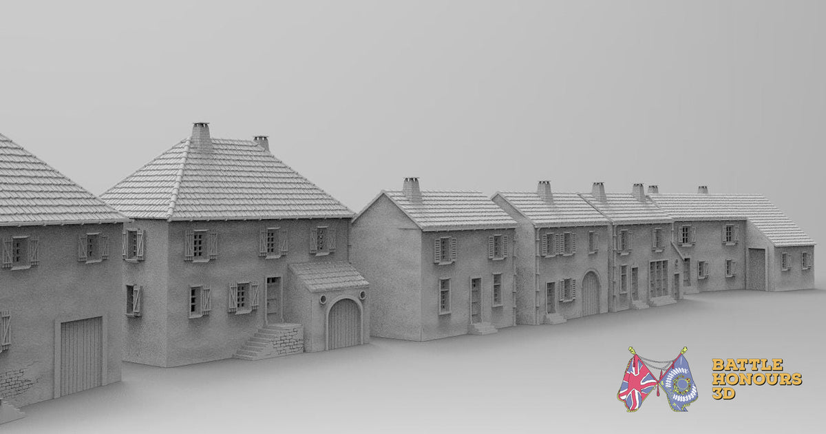 Saint Privat town set terrain model view 4