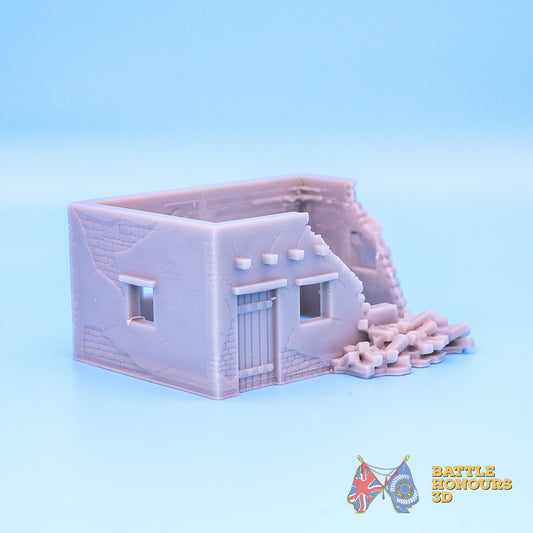 Edificio de un piso 1 dañado