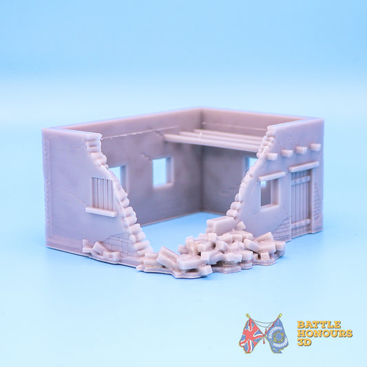 Edificio de un piso 2 dañado