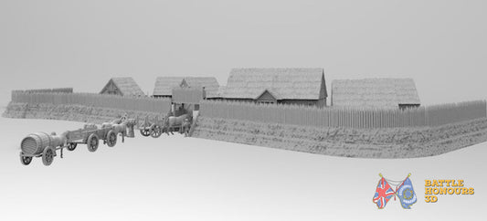 Pueblo Sajón con Palisades