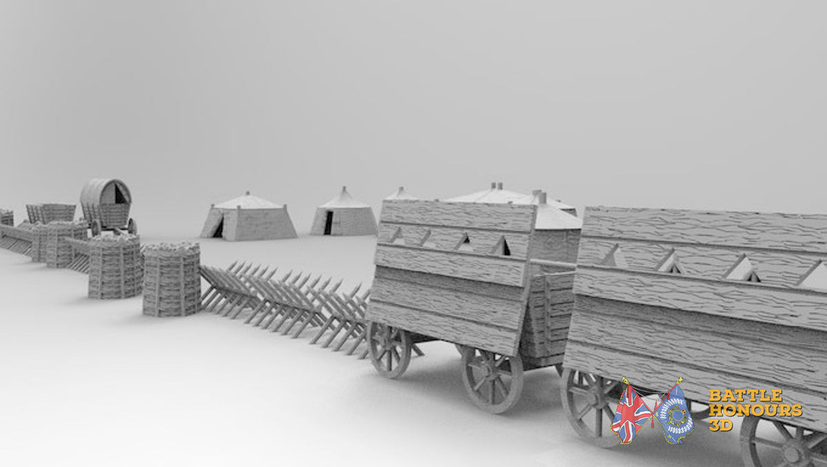 Hussite camp terrain model view 4