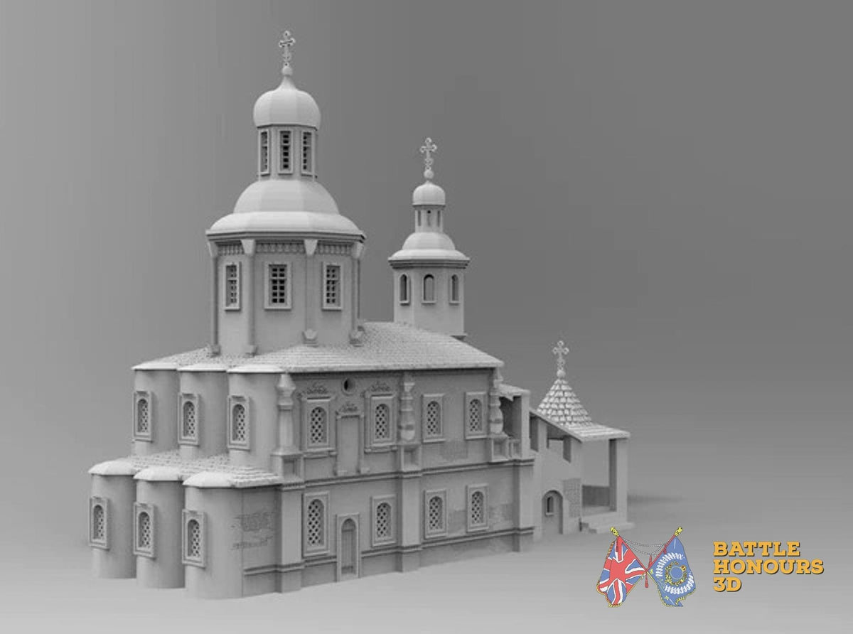 Borodino Church terrain model view 3