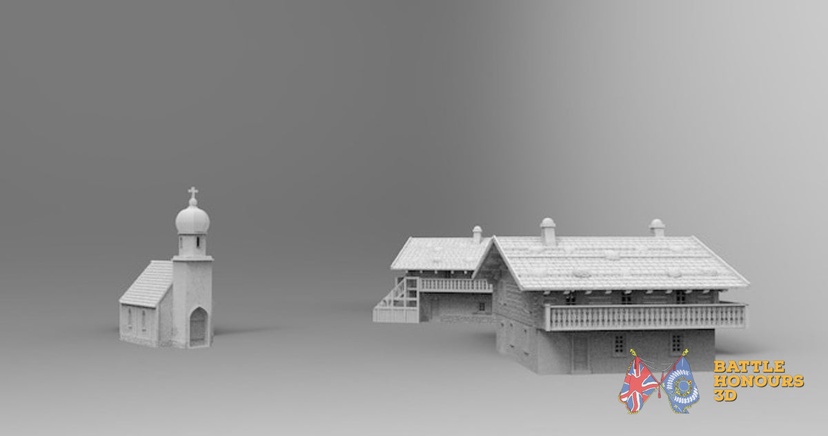 Tyrol Bavaria Chapel terrain model view 4