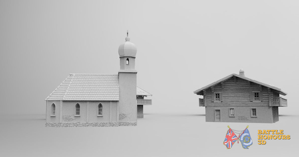 Tyrol Bavaria Chapel terrain model view 3