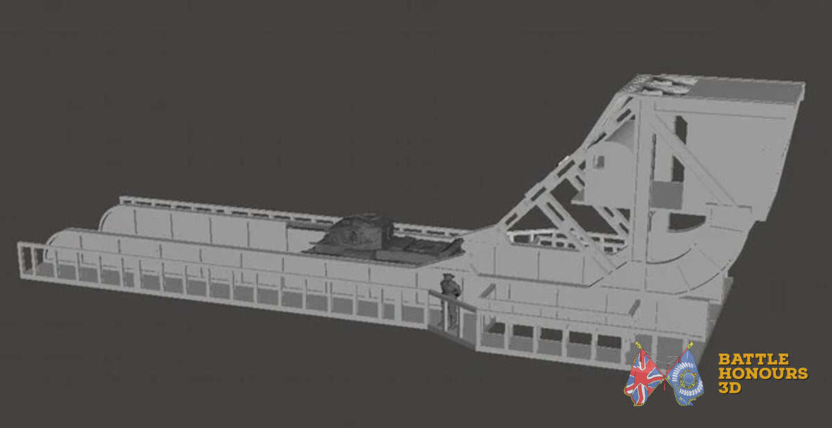 Pegasus Bridge terrain model view 5