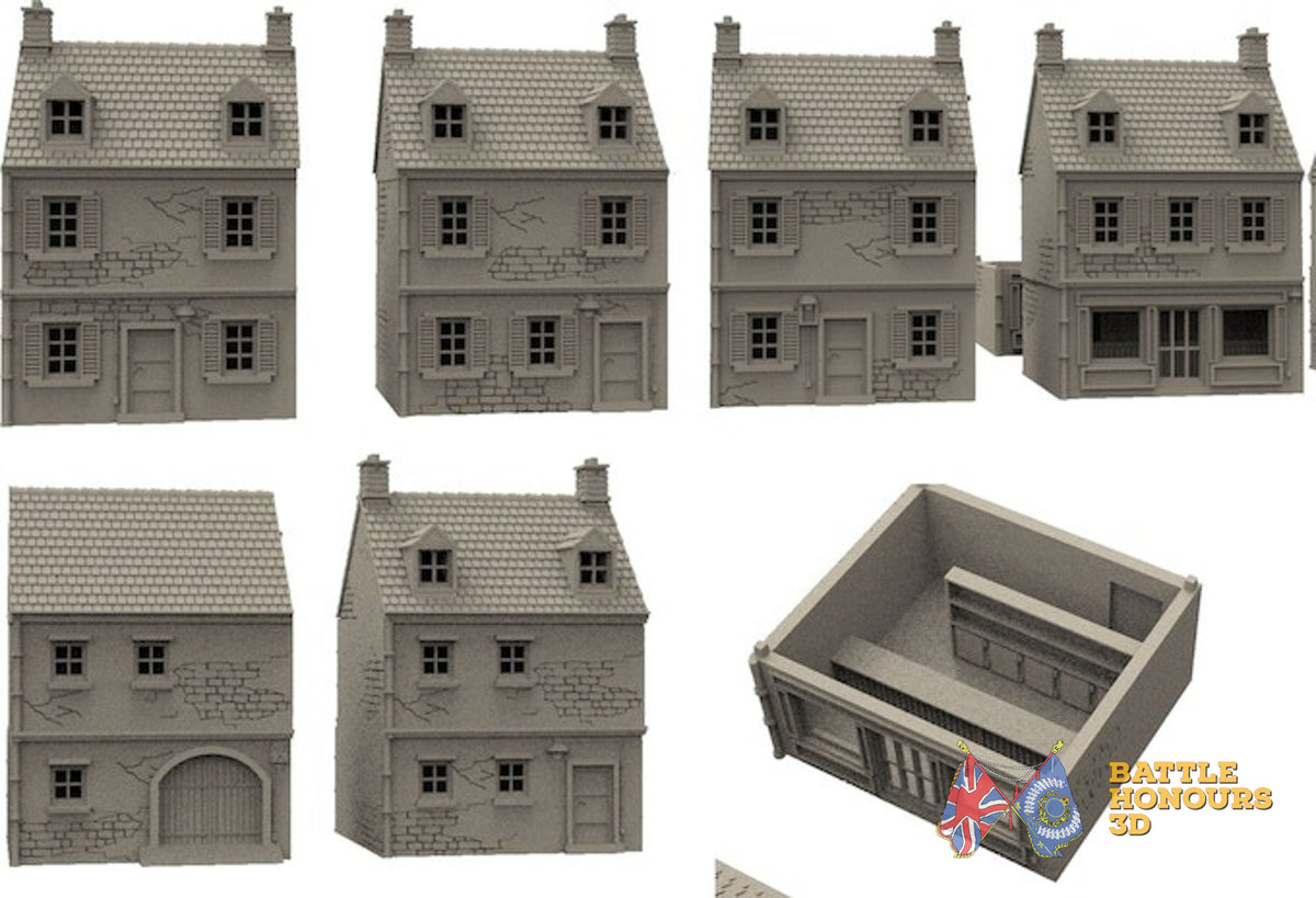 French town terrain set model