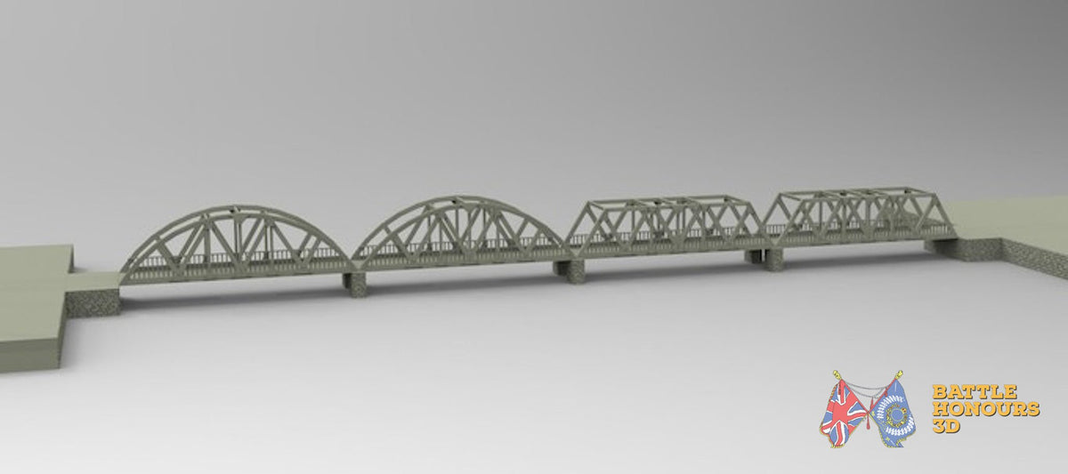 Steel bridge terrain version 1 model view 1