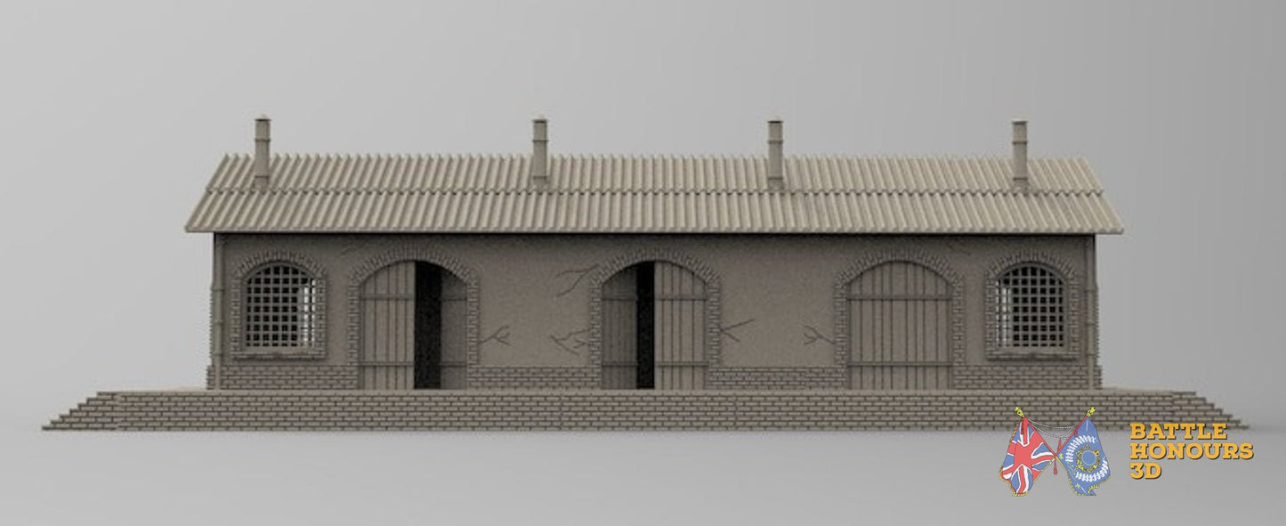 Train station bundle terrain model view 1
