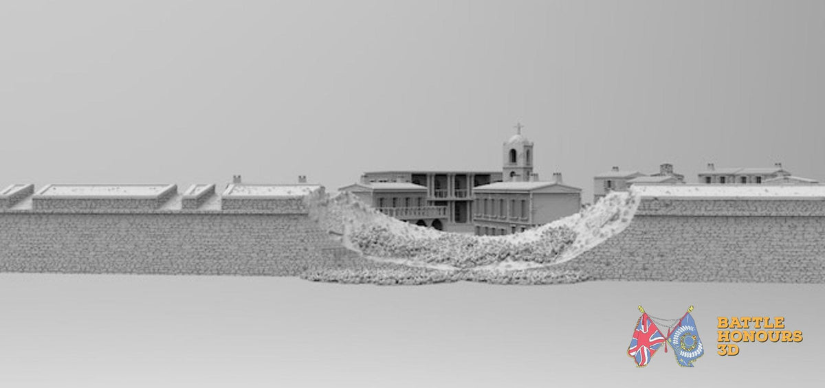 Badajoz Wallset terrain model view 14