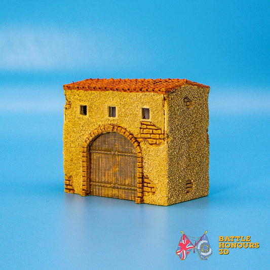 Mediterranean gatehouse terrain model view 2