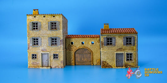Mediterranean Gatehouse and Side Buildings