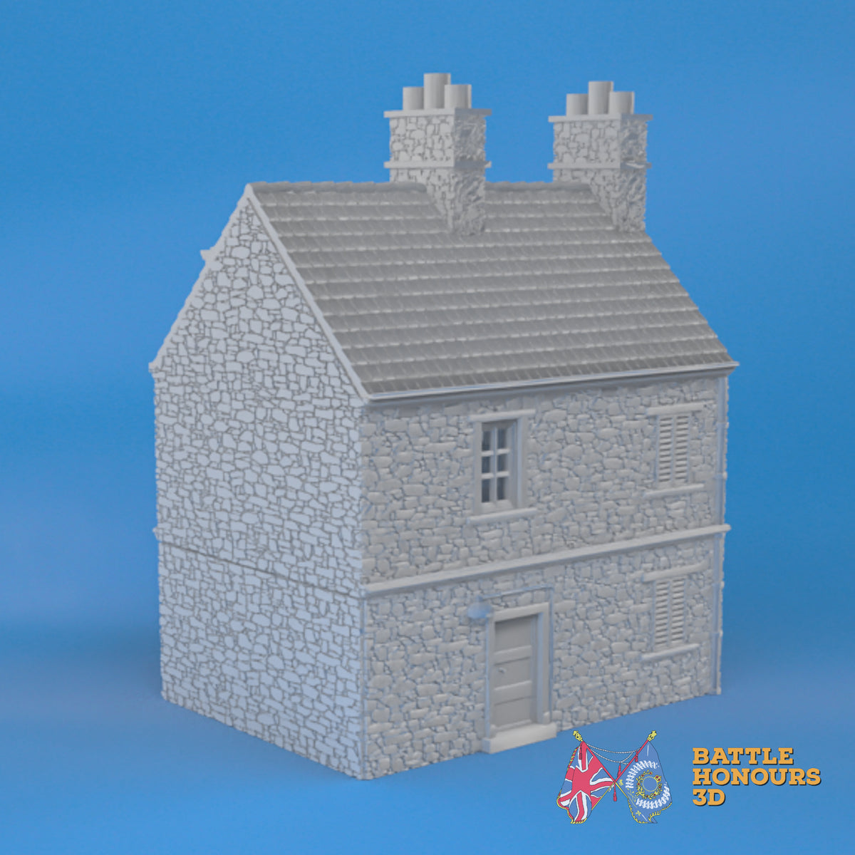 Sainte-Marie-du-Mont House 1 terrain model view 4