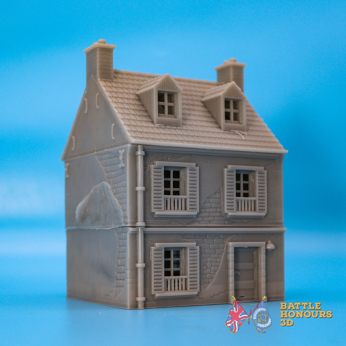 Normandy House 2 terrain model view 2