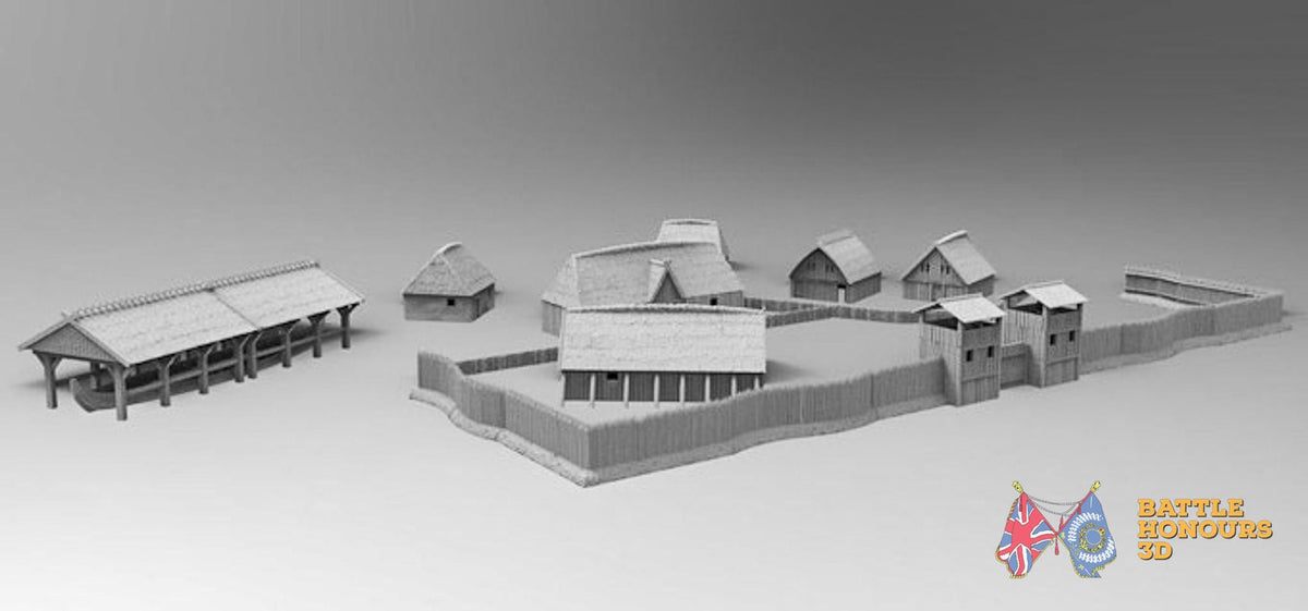 Viking village terrain model view 3