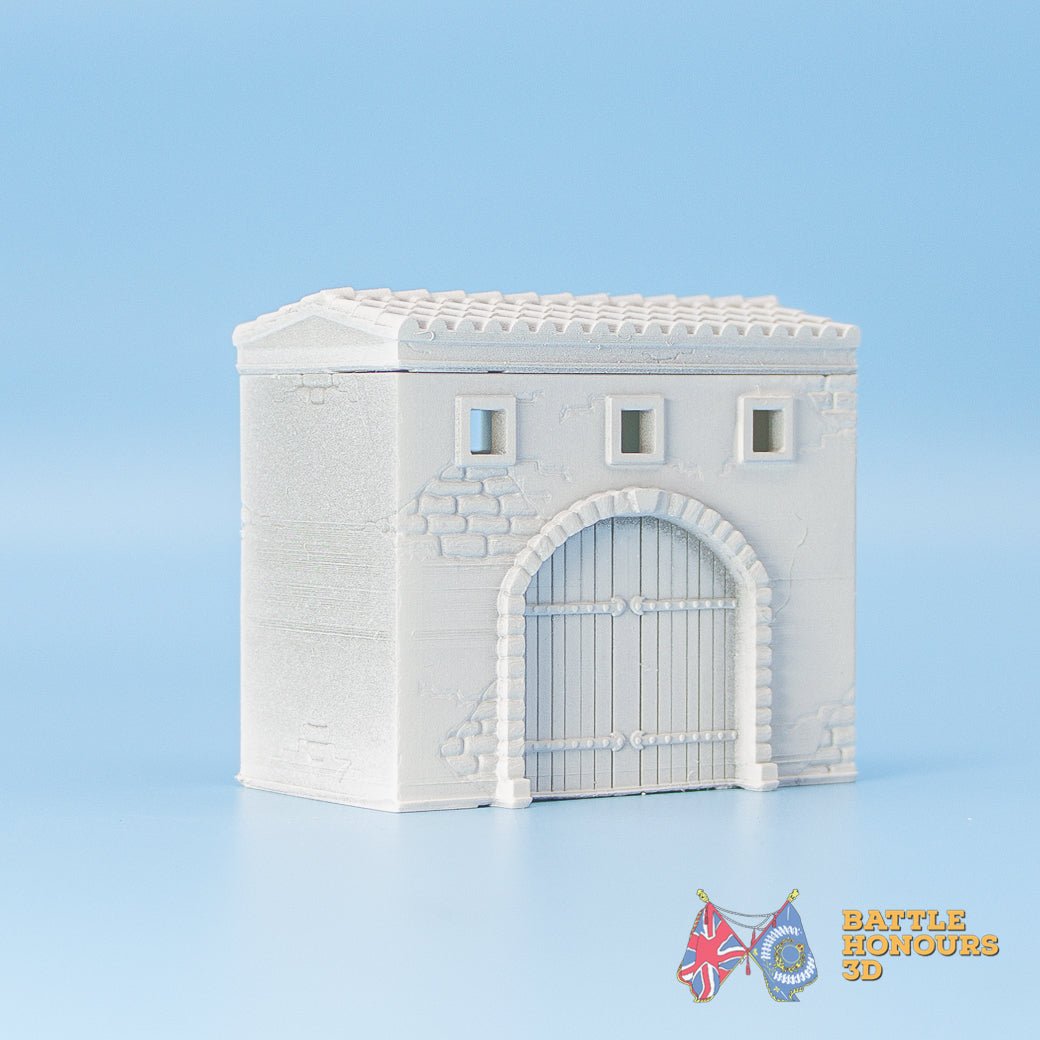 Mediterranean Gatehouse terrain model view 4