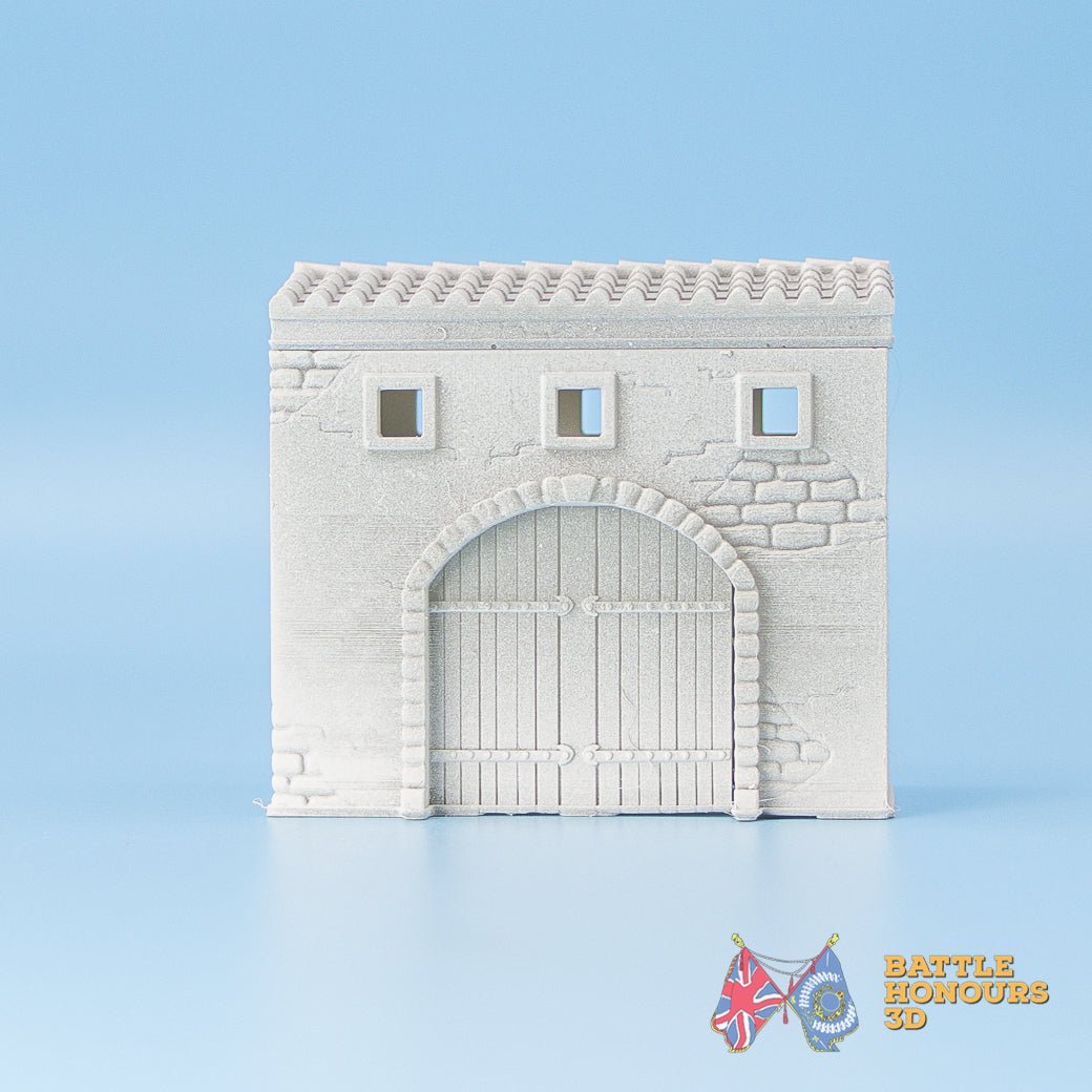 Mediterranean Gatehouse terrain model view 6