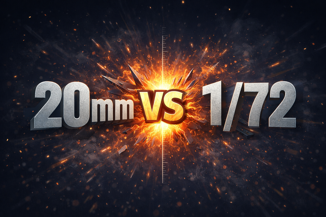 20mm vs 1/72 Scale Explained Properly