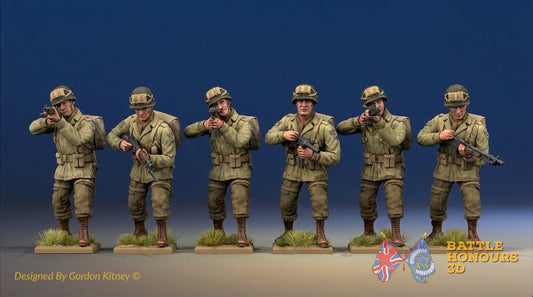 New WW2 US Airborne standing firing figures from Battle Honours 3D