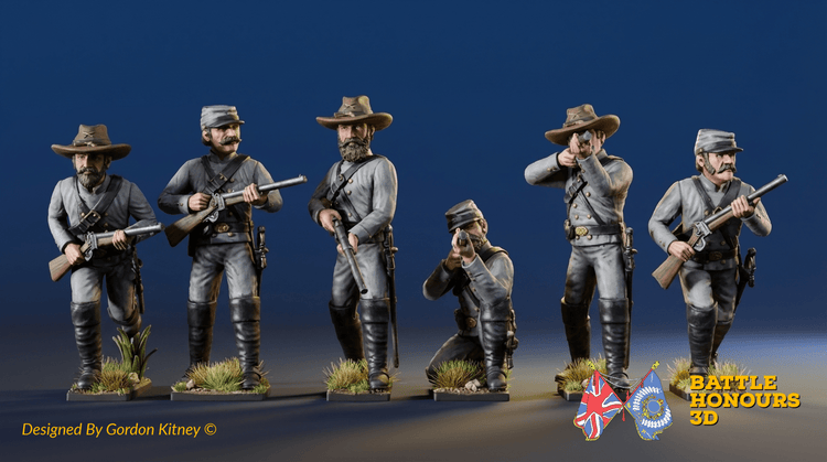 ACW Individual Sets - Confederates - Confederate Cavalry - Dismounted Cavalry
