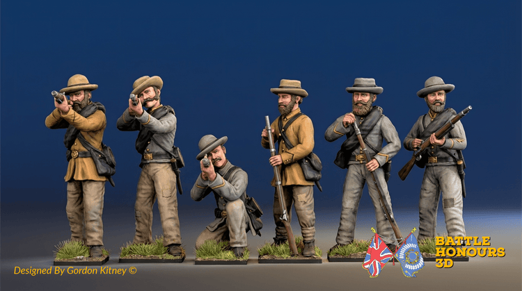 ACW Individual Sets - Confederates - Confederate Infantry - Short Brimmed Hats