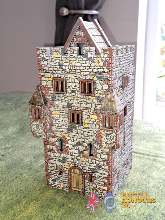 Medieval Tower House Turreted Roof