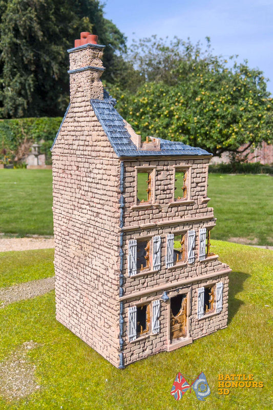 Ciudad destruida francesa