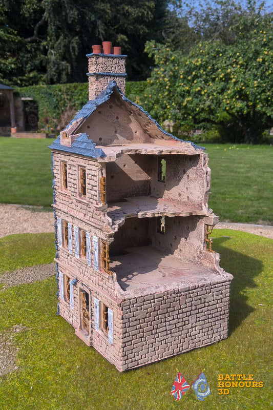 Ciudad destruida francesa