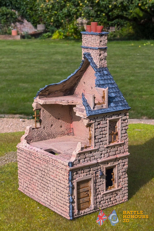 Ciudad destruida francesa