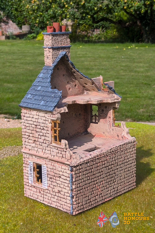 Ciudad destruida francesa