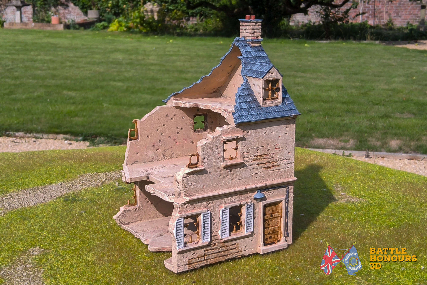 Ciudad destruida francesa