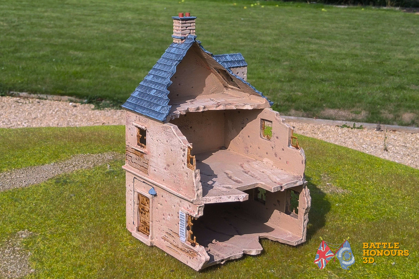 Ciudad destruida francesa