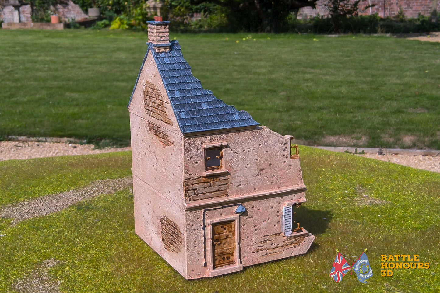 Ciudad destruida francesa