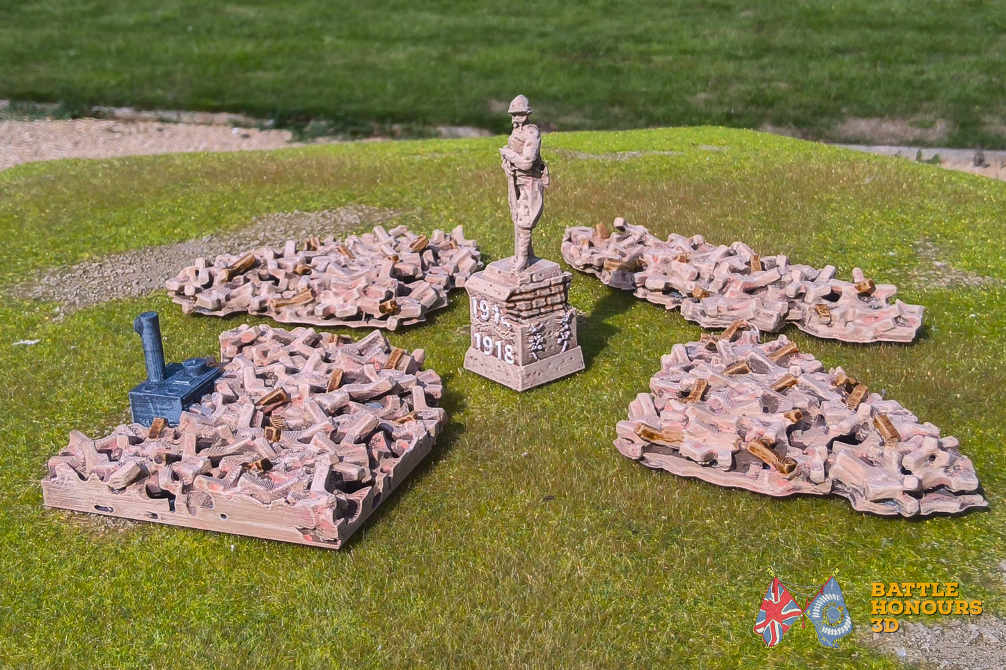 Rubble Terrain Bundle – 10 Piece Scatter Set (WW2)