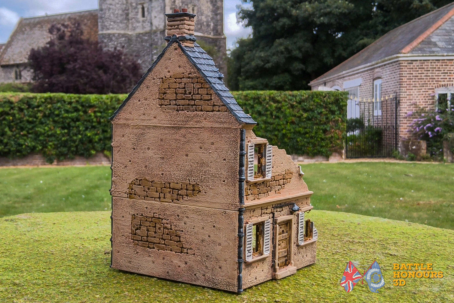 Ciudad destruida francesa