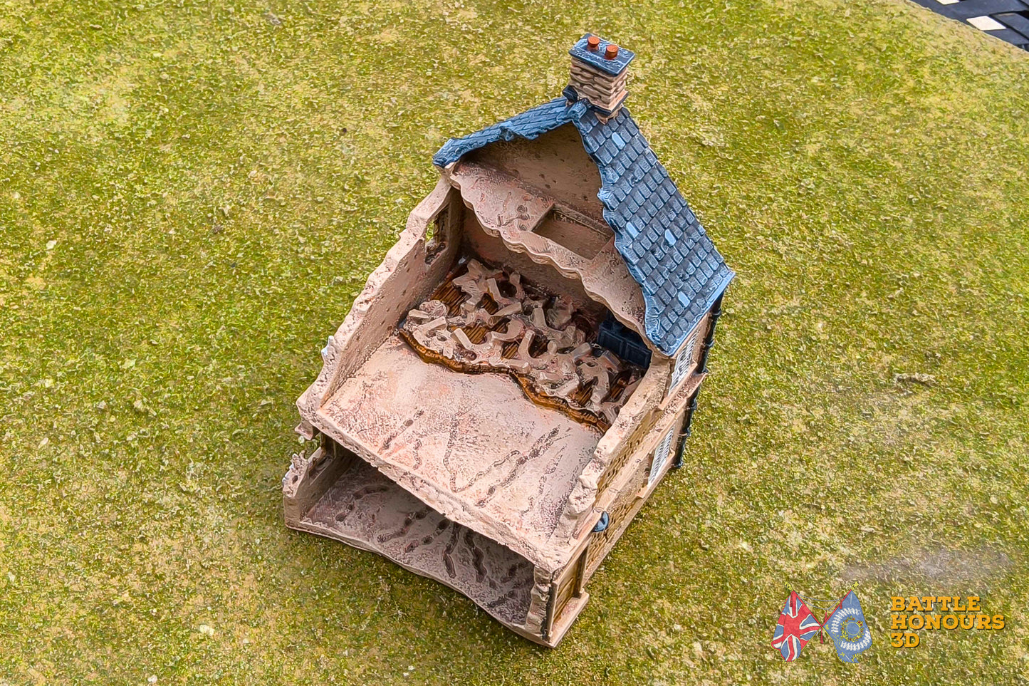 Ciudad destruida francesa