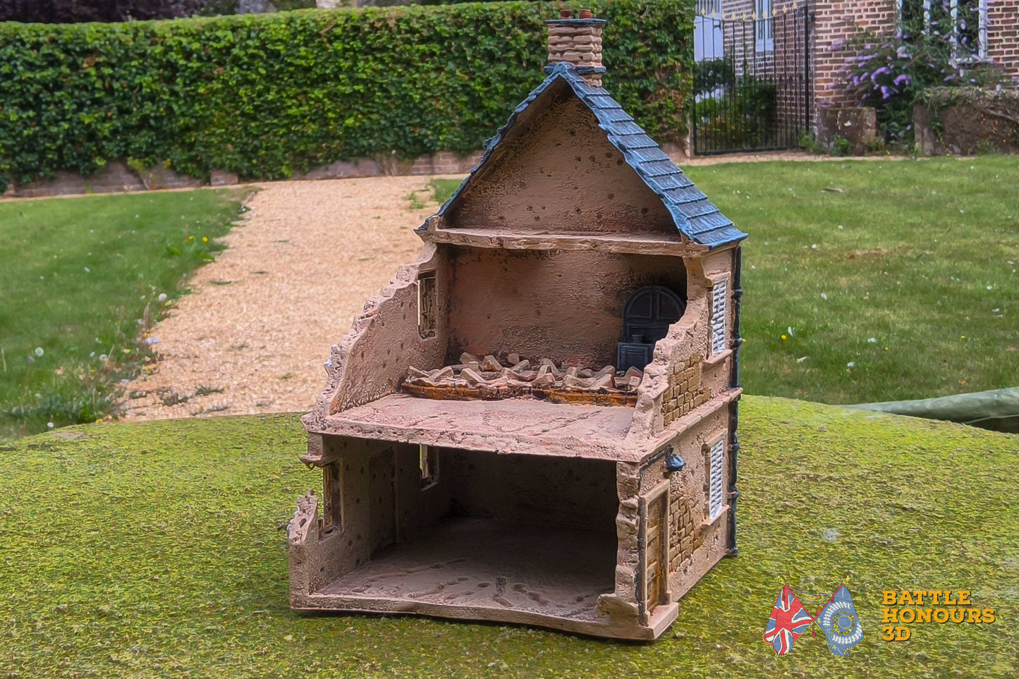 Ciudad destruida francesa