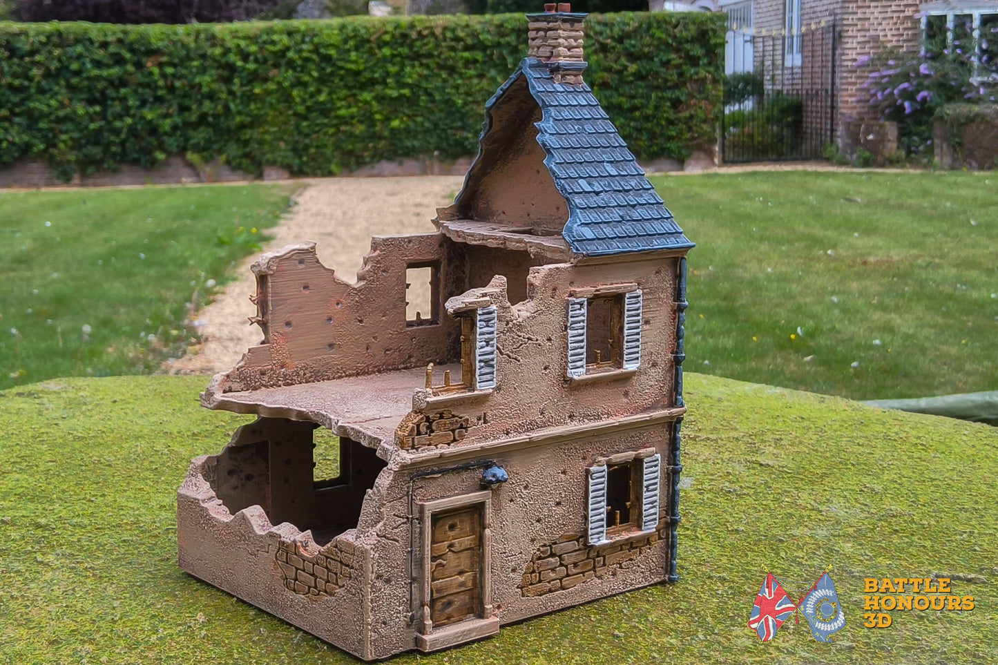French Destroyed Townhouse 9 Terrain (WW2)